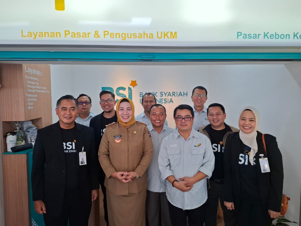 Bank Syariah Indonesia Hadir di Blok F Trade Center Pasar Kebon Kembang