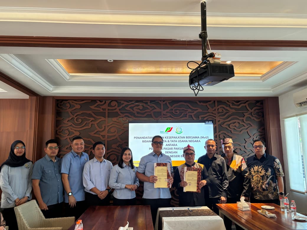 PERUMDA PASAR PAKUAN JAYA DAN KEJAKSAAN NEGERI KOTA BOGOR PERKUAT SINERGI MELALUI MoU BIDANG PERDATA DAN TATA USAHA NEGARA